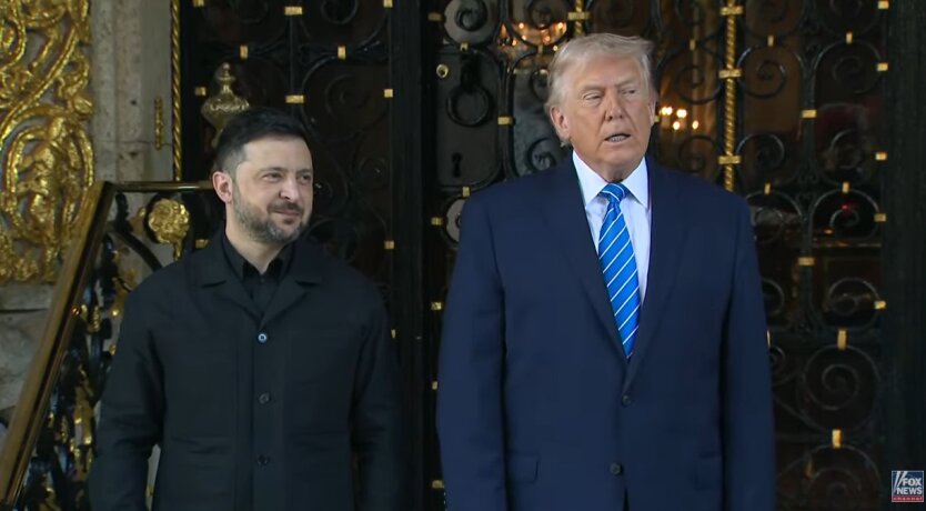 Donald J. Trump and Volodymyr Zelensky