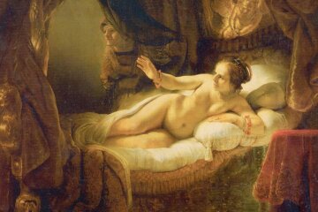 Rembrandt. "Danae"