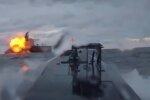 Russian tanker under attack by drones