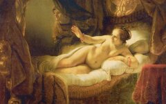 Rembrandt. "Danae"