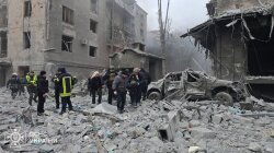 Russia launched a missile attack on a residential building in Kharkiv