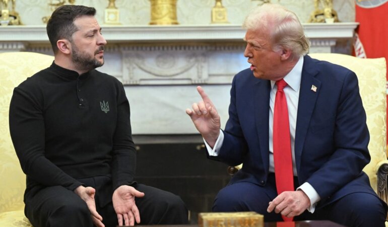 Vladimir Zelensky and Donald J. Trump