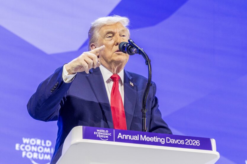 Donald Trump in Davos, photo -  World Economic Forum/Benedikt von Loebell