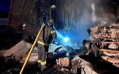 Russian forces launched a massive strike on port infrastructure in the Odesa district