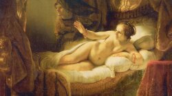 Rembrandt. "Danae"