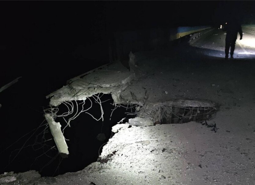 Partial Destruction of Bridge in Odesa Region
