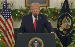 President Donald Trump addresses the nation