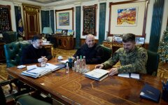 Volodymyr Zelensky, Rustem Umerov, Andriy Hnatov, photo - OP