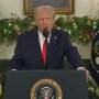 President Donald Trump addresses the nation