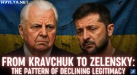 Volodymyr Zelensky and Leonid Kravchuk