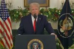 President Donald Trump addresses the nation