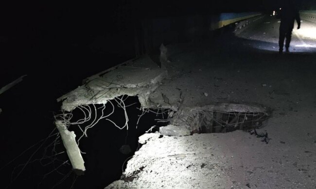 Partial Destruction of Bridge in Odesa Region