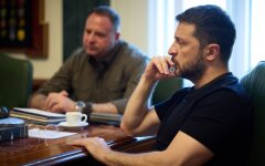 Vladimir Zelenskyy and Andriy Yermak