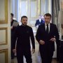 Volodymyr Zelensky and Emmanuel Macron