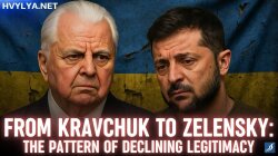 Volodymyr Zelensky and Leonid Kravchuk