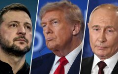 Volodymyr Zelensky, Donald Trump, Vladimir Putin
