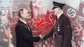 Vladimir Putin and Adolf Hitler