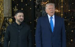 Donald J. Trump and Volodymyr Zelensky