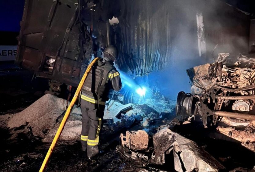 Russian forces launched a massive strike on port infrastructure in the Odesa district