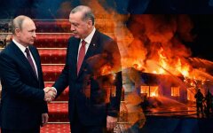 Vladimir Putin and Recep Tayyip Erdogan