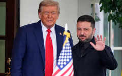 Volodymyr Zelensky and Donald Trump