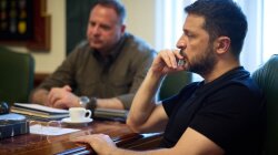 Vladimir Zelenskyy and Andriy Yermak