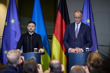 Volodymyr Zelensky, Friedrich Merz, photo - OP