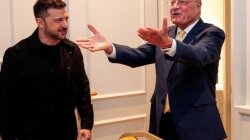 Volodymyr Zelenskyy and Keith Kellog